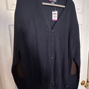Chaps Dark Gray Cardigan Sweater